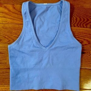 ATHLETA Aurora Crop Rib Tank Purple size XXS